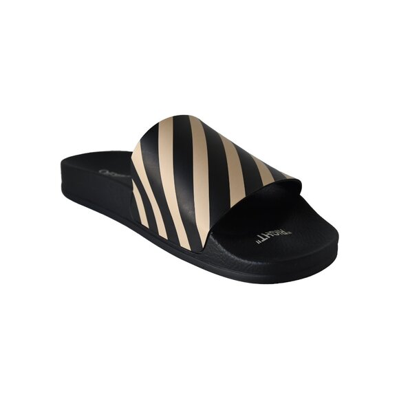 Off-White Diag Striped Slides Black Beige main image 7